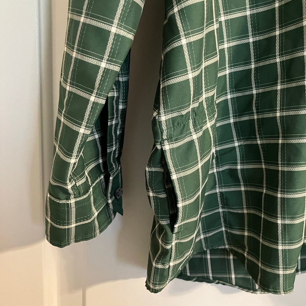 Eddie Bauer Travex Classic Fit Hiking Shirt Green Plaid Button Up
Outdoors 2XL - Picture 4 of 9